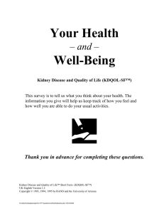 Your Health  Well-Being and