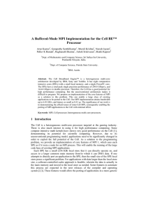 A Buffered-Mode MPI Implementation for the Cell BE™ Processor