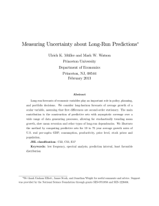 Measuring Uncertainty about Long-Run Predictions