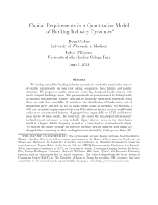 Capital Requirements in a Quantitative Model of Banking Industry Dynamics