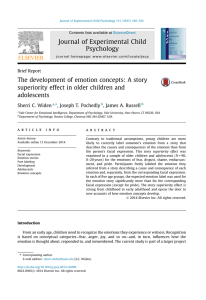 Journal of Experimental Child Psychology The superiority effect in older children and