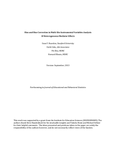 Bias and Bias Correction in Multi-Site Instrumental Variables Analysis