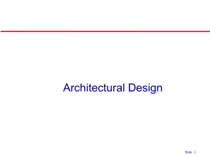 Architectural Design ©Ian Sommerville 2004 Slide  1
