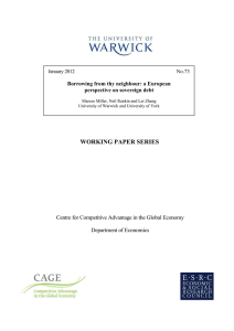 WORKING PAPER SERIES  Borrowing from thy neighbour: a European