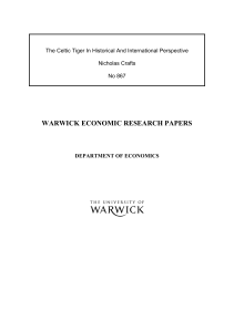 WARWICK ECONOMIC RESEARCH PAPERS  Nicholas Crafts