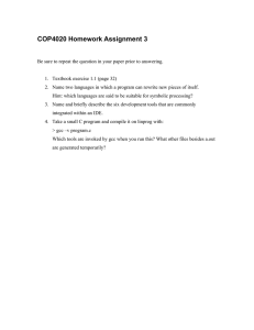 COP4020 Homework Assignment 3