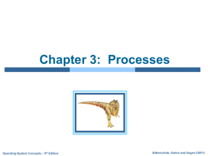 Chapter 3:  Processes Silberschatz, Galvin and Gagne ©2013 – 9