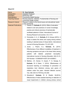 Short CV Dr. Suja Karkada  Name