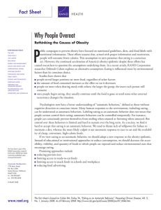 P Why People Overeat Fact Sheet