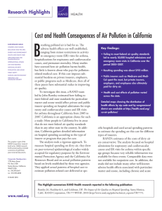 B Cost and Health Consequences of Air Pollution in California