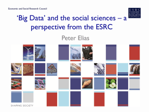 ‘Big Data’ and the social sciences – a Peter Elias