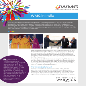 WMG in India