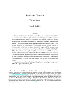 Fracking Growth Thiemo Fetzer March 28, 2014