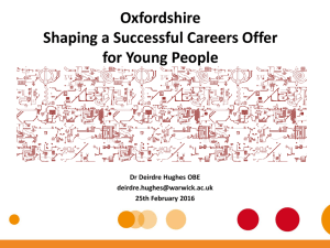 Oxfordshire Shaping a Successful Careers Offer for Young People