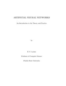 ARTIFICIAL NEURAL NETWORKS