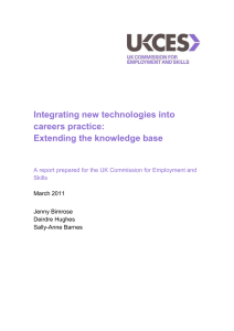 Integrating new technologies into careers practice: Extending the knowledge base