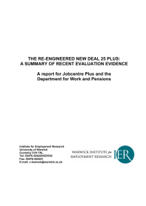 THE RE-ENGINEERED NEW DEAL 25 PLUS: