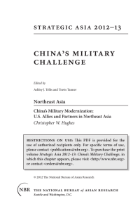china’s military challenge strategic asia 2012–13 Northeast Asia