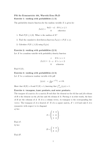 PS1 for Econometrics 101, Warwick Econ Ph.D