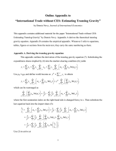 Online Appendix to “International Trade without CES: Estimating Translog Gravity”
