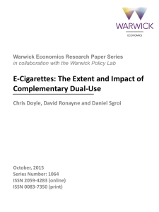 E-Cigarettes: The Extent and Impact of Complementary Dual-Use
