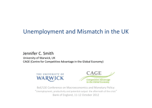 Unemployment and Mismatch in the UK Jennifer C. Smith