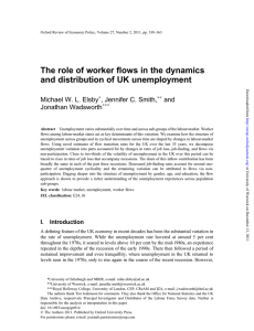 The role of worker flows in the dynamics