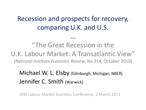 Recession and prospects for recovery, comparing U.K. and U.S. ...