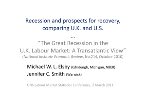 Recession and prospects for recovery, comparing U.K. and U.S. ...