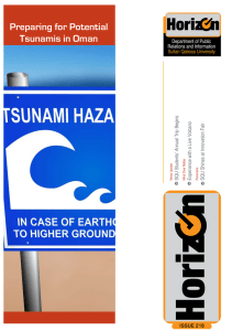 Preparing for Potential Tsunamis in Oman Issue 218 Department of Public