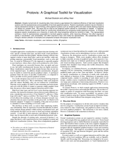 Protovis: A Graphical Toolkit for Visualization Michael Bostock and Jeffrey Heer