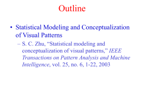 Outline • Statistical Modeling and Conceptualization of Visual Patterns