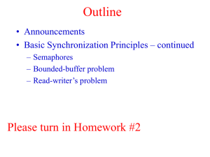 Outline Please turn in Homework #2 • Announcements