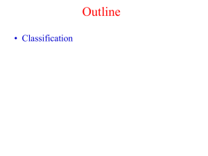 Outline • Classification