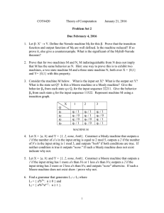 COT4420  Theory of Computation January 21, 2016