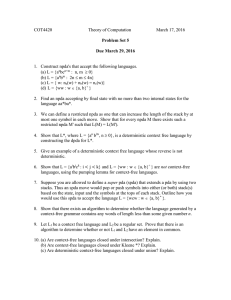 COT4420  Theory of Computation March 17, 2016
