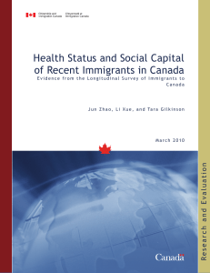 Health Status and Social Capital of Recent Immigrants in Canada
