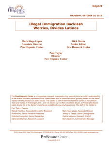 Illegal Immigration Backlash Worries, Divides Latinos
