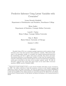 Predictive Inference Using Latent Variables with Covariates