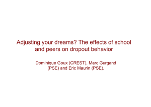 Adjusting your dreams? The effects of school