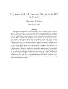 A Dynamic Model of Prices and Margins in the LCD