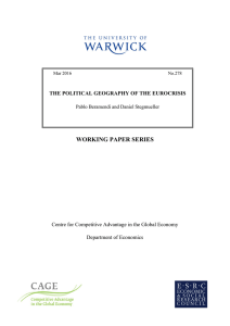 WORKING PAPER SERIES Centre for Competitive Advantage in the Global Economy