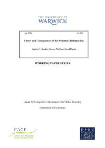 WORKING PAPER SERIES Centre for Competitive Advantage in the Global Economy