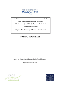 How Did Japan Catch-up On The West? Differences, 1885-2000