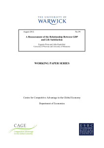 WORKING PAPER SERIES Centre for Competitive Advantage in the Global Economy