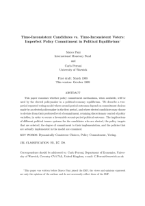 Time-Inconsistent Candidates vs. Time-Inconsistent Voters: Imperfect Policy Commitment in Political Equilibrium