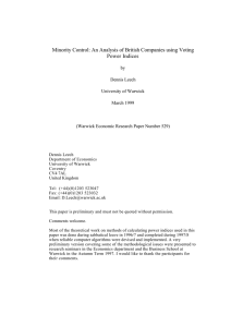 Minority Control: An Analysis of British Companies using Voting Power Indices by