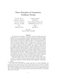 Three Principles of Competitive Nonlinear Pricing