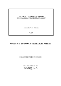 WARWICK  ECONOMIC  RESEARCH  PAPERS  Alessandro V.M. Oliveira