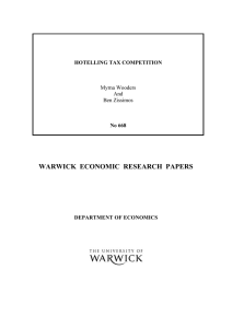 WARWICK  ECONOMIC  RESEARCH  PAPERS  Myrna Wooders And